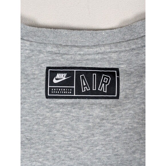 Nike Air Sportswear Men’s Spell Out Fleece Crewneck Sweatshirt Pullover Gray L - Picture 6 of 8